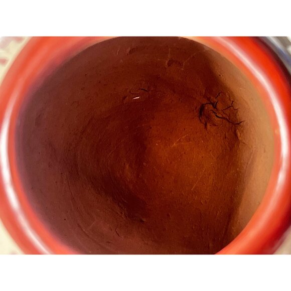 Kathy Gutierrez Handcrafted Red Clay Pottery Vase Tan Santa Clara - Picture 4 of 10